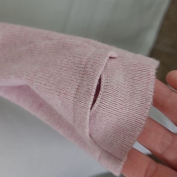 Lululemon Still Movement SZ 6 Sweater Light PinkThumb Holes SEE MEASUREMENTS - Picture 7 of 8